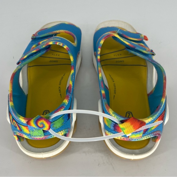 KEEN NEW KNOTCH CREEK TIE DYE RAINBOW BLUE WATER HIKING SANDALS 5 - Picture 6 of 10